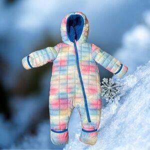 Snozu Puffer Fleece Lined Baby Snowsuit 9 to 12 Months